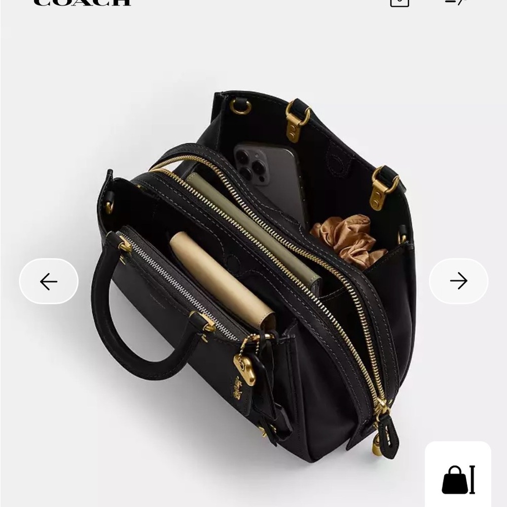 Coach Rogue 31 Black Leather - Picture 14 of 15
